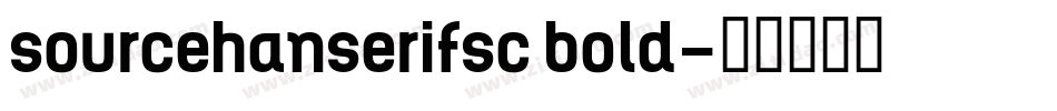 sourcehanserifsc bold字体转换